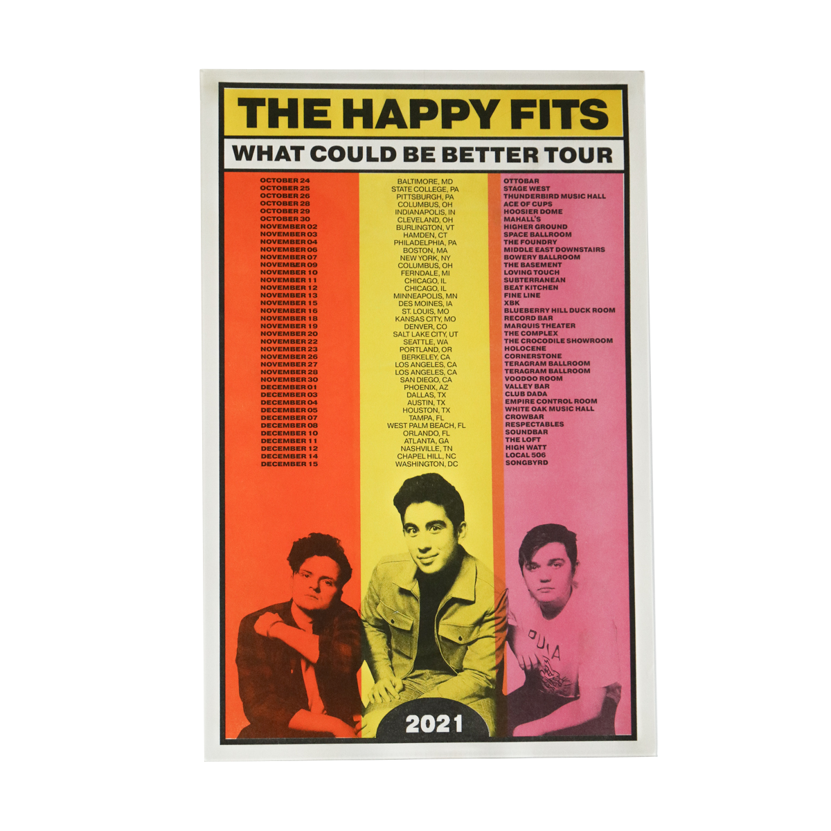 What Could Be Better 2021 Tour Poster