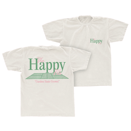 The Happy Fits Garden State Tee front and back