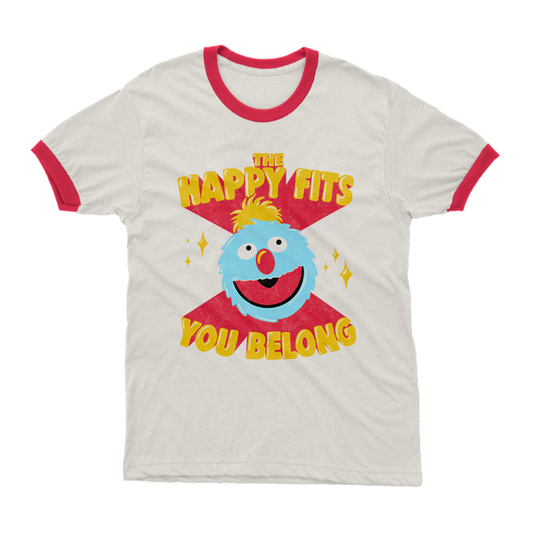 The Happy Fits You Belong Ringer Tee