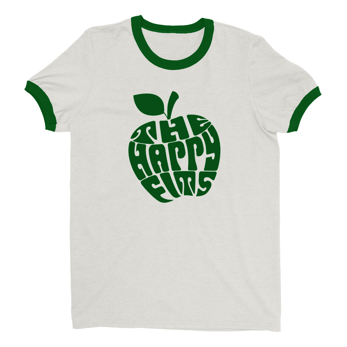 Apple Ringer T-Shirt (Natural/Dark Green) – The Happy Fits Apple Ringer T-Shirt (Natural/Dark Green) – The Happy Fits