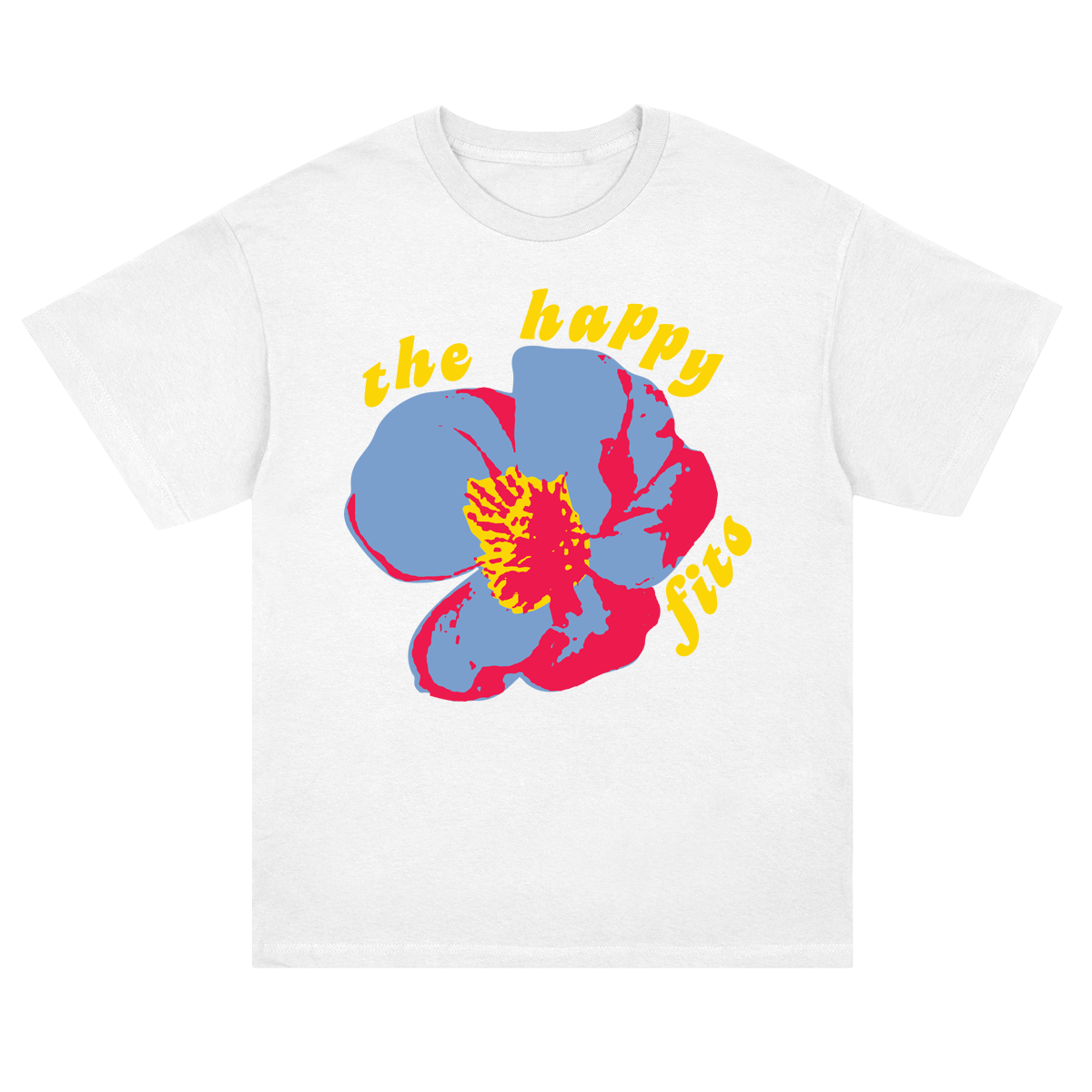 The Happy Fits Flower T-Shirt (White)