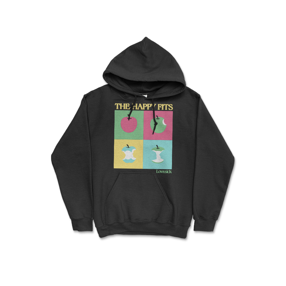 Cube Apple Pullover Hoodie (Black) – The Happy Fits