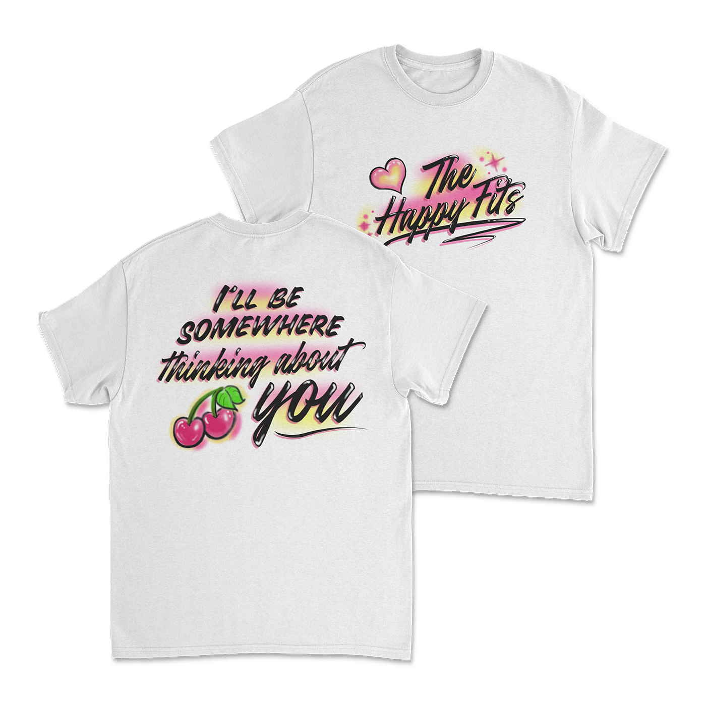 Airbrush V-Day Tee front and back