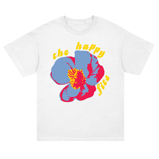 The Happy Fits Flower T-Shirt (White)