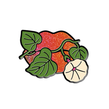 Glitter Lips Enamel Pin