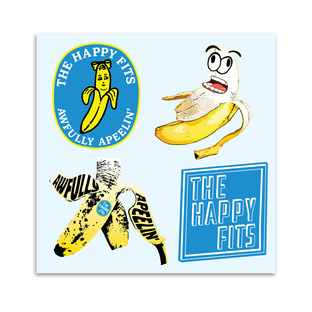 The Happy Fits Banana Craze Sticker Sheet