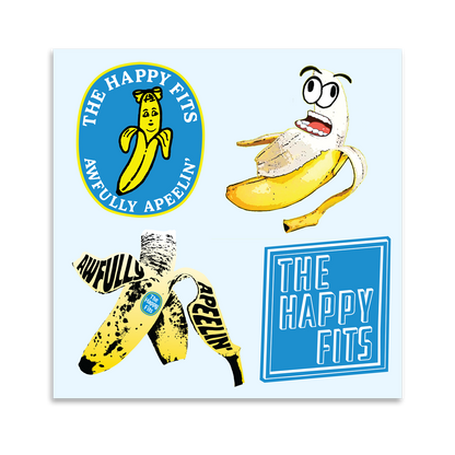 The Happy Fits Banana Craze Sticker Sheet