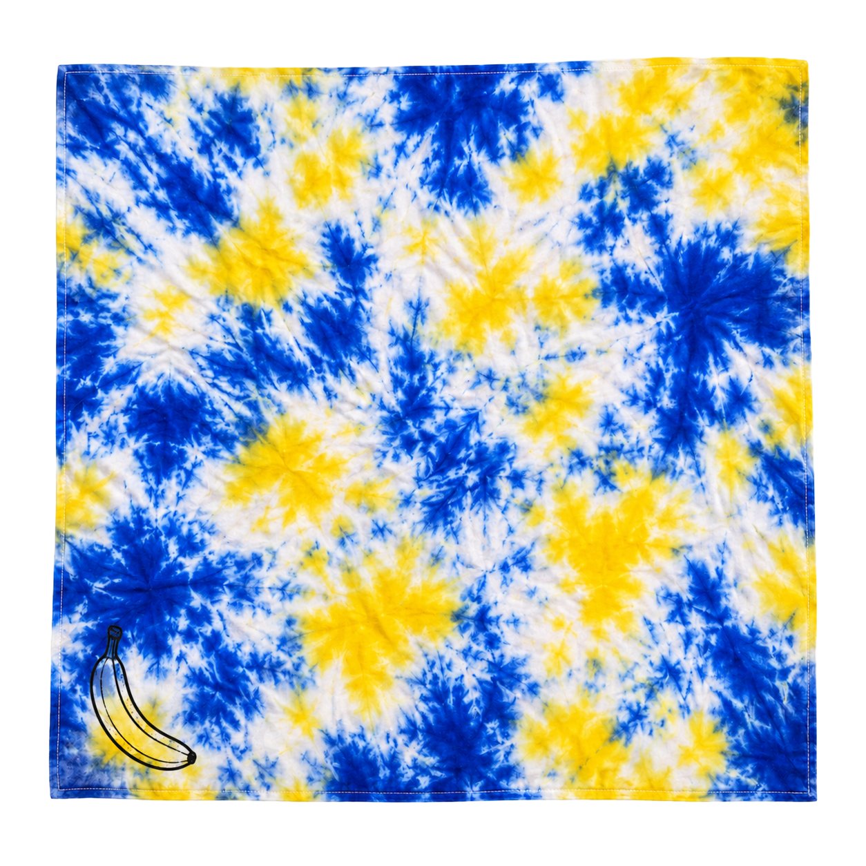 The Happy Fits Hand Dyed Banana Bandana (Tie Dye)